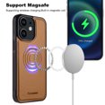 thumbnail image 5 of Allytechgroup Case for iPhone 12 Mini with Detachable Cards Holder, RFID Blocking 2 In 1 Wallet Case with Kickstand Shockproof Back Cover Shell for iPhone 12 Mini, Brown, 5 of 9