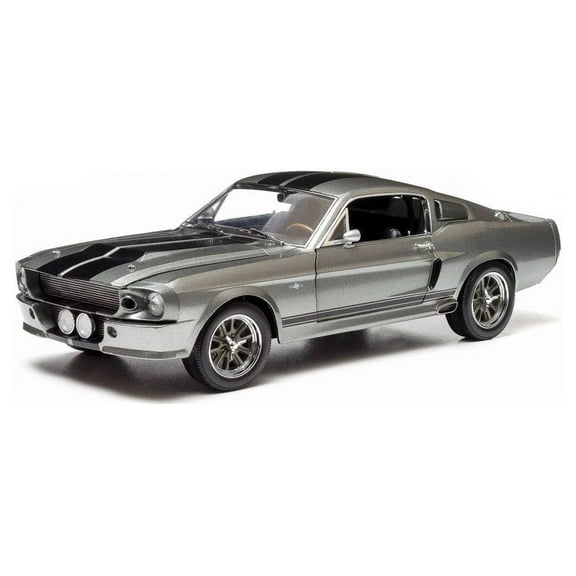 1967 Ford Mustang, Eleanor  from Gone in 60 Seconds, Gray w/ Black Stripes - Greenlight 12909 - 1/18 scale diecast model car