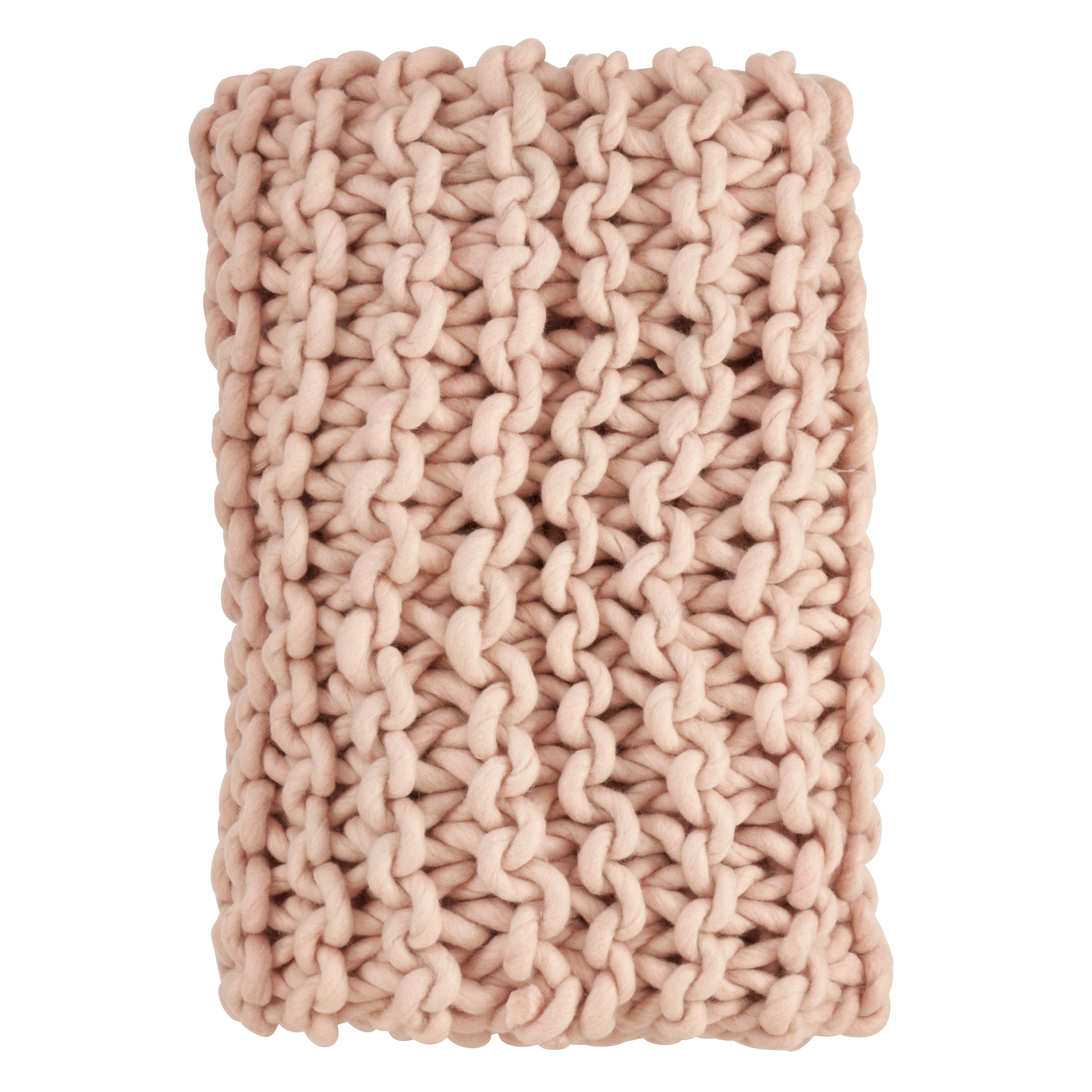 Saro Lifestyle Chunky Cable Knit Premium 100 Wool Throw Blanket