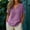 Purple#02, variant on Summer Linen Tops for Women Oversized V Neck Cotton Linen Short Sleeve T Shirts Casual Solid Lightweight Breathable Comfy Tee Shirt