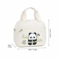 thumbnail image 5 of Cartoon Panda Thermal Lunch Tote Bag, Leakproof Waterproof Insulated Cooler Bag with Front Pocket for Daily Meal Storage, 5 of 9