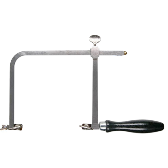 5-Inch German-Style Saw Frame - High Carbon Steel With Hardwood Handles For Jewelry & Crafts