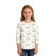 thumbnail image 4 of Blusas y camisas de manga larga con cuello redondo y estampado de Pascua, camiseta interior de cuello redondo y manga tres cuartos para niños de talla mediana y grande., 4 of 9
