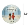 thumbnail image 3 of Adorno de Recuerdo de Amistad | Decoración Colgante con Frase de Amistad para Árbol de Navidad | Adorno Ligero para Árbol de Navidad | Regalo Sentimental para Mujeres y Amigas, 3 of 6