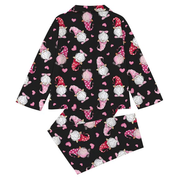JIAYUE Girls Child Pajamas Set Fashion And Comfortable Colorful Cute Printed Nightwear Set Long Sleeve With Elastic Long Pants Sleepwear Outfits For Indoor Soft Loose Loungewear
