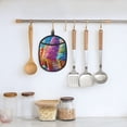 thumbnail image 5 of Pofeuu Rainbow Melting Ice Cream Print Silicone Pot Mat Mitten With Hanging Loop Heat Resistant Oven Mitts Non-Slip Bbq Baking Smoking Potholders, 5 of 7