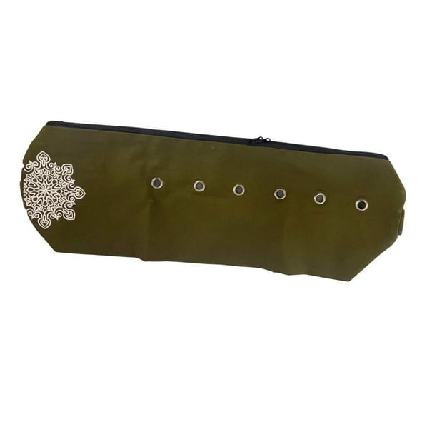 Bolsa para esterilla de yoga, bolsa deportiva para gimnasio, bolsa de lona resistente al desgaste para esterilla de yoga y pilates. Verde