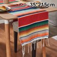 thumbnail image 2 of Camino de mesa con sarape para decoración de fiestas con temática mexicana para el Cinco de Mayo, 2 of 5