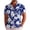 Blue, variant on Mens Hawaiian Shirt Short Sleeve Dress Shirts for Men Button Down Cotton Floral Shirts Casual Tropical Beach Summer Shirts White XL