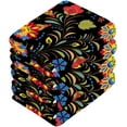 thumbnail image 4 of GZHJMY Russian Flower Wash Cloth Set of 6, 12 x 12 Inch Cotton Baby Washcloths Absorbent and Super Soft Feel Fingertip Towel Face Towels for Bathroom, Gym, Spa, 4 of 7