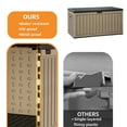 thumbnail image 4 of Uforic 180 Gallon Waterproof Resin Deck Box, Large Outdoor Storage Bin with Divider for Tools, Toys, Cushions, Light Brown, 4 of 5