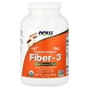 NOW Foods Certified Organic, Fiber-3, Powder, 16 oz (454 g)