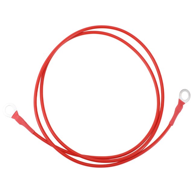 Cable de inversor de batería de 120 cm 12 AWG Cable de batería de cobre estañado Rojo OT Tipo 1 Pc