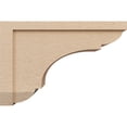 thumbnail image 3 of 9"W x 27"D x 18"H Classic Bryant Rough Cedar Woodgrain TimberThane Corbel, Primed Tan, 3 of 6