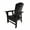 Black, variant on WestinTrends Malibu Patio Dining Chairs, All Weather Poly Lumber Adirondack Outdoor Chairs Restaurant Bistro Chairs Support 350 LBS, Ergonomic Curved Seat for Comfort, Black