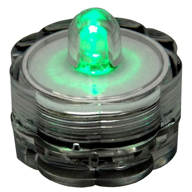 Submersible Tea Lights, Green, 24Pack By Bluedot Trading Ship from US