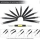 thumbnail image 3 of Set Of 12 Stainless Steel Anti-Static Precision Tweezers For Electronic Jewelry Lab Work Eyebrow And Hair, 3 of 4