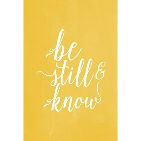 Nostalgie Blank Journal (Pastel Chalkboard Journal - Be Still & Know (Yellow): 100 Page 6 X 9 Ruled Notebook: Inspirational Journal, Blank Notebook, Blank Journal, Lined Notebook, Blank Diary)