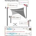 thumbnail image 5 of Sun Shade Sail Hardware Kit 6 inch for Triangle Rectangle Sun Shade Sail Installation, 304 Stainless Steel for Garden Outdoors, 32 ft 1/8" Cable Wire Ropes B, 5 of 5