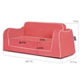thumbnail image 5 of P'kolino Little Reader Children's Sofa, Coral Fabric, 5 of 5