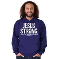 thumbnail image 5 of Jesus Strong Philippians 4:13 Bible Hoodie Sweatshirt Women Men Brisco Brands X, 5 of 6