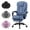 Blue, variant on Sitmod Office Chair Wide Seat Ergonomic Computer Desk High Back Fabric Chair Adjustable Task Lumbar Back Support with Footrest and Reclining(Black)
