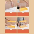 thumbnail image 2 of Clear 3 Tier Display Case Shelf Dustproof Showcase Organizer Dustproof Holder Yellolw, 2 of 9