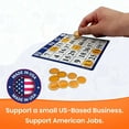 thumbnail image 4 of MR CHIPS ¾ inch Plastic Magnetic Bingo Chips with Metal Ring, 300 Chips, Orange, All Ages, 4 of 8