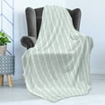 thumbnail image 4 of Teal and White Soft Flannel Fleece Blanket, Vintage Shabby Form Composition with Little Dots and Ornaments, Cozy Plush for Indoor and Outdoor Use, 50" x 70", Baby Blue Orange White, by Ambesonne, 4 of 5