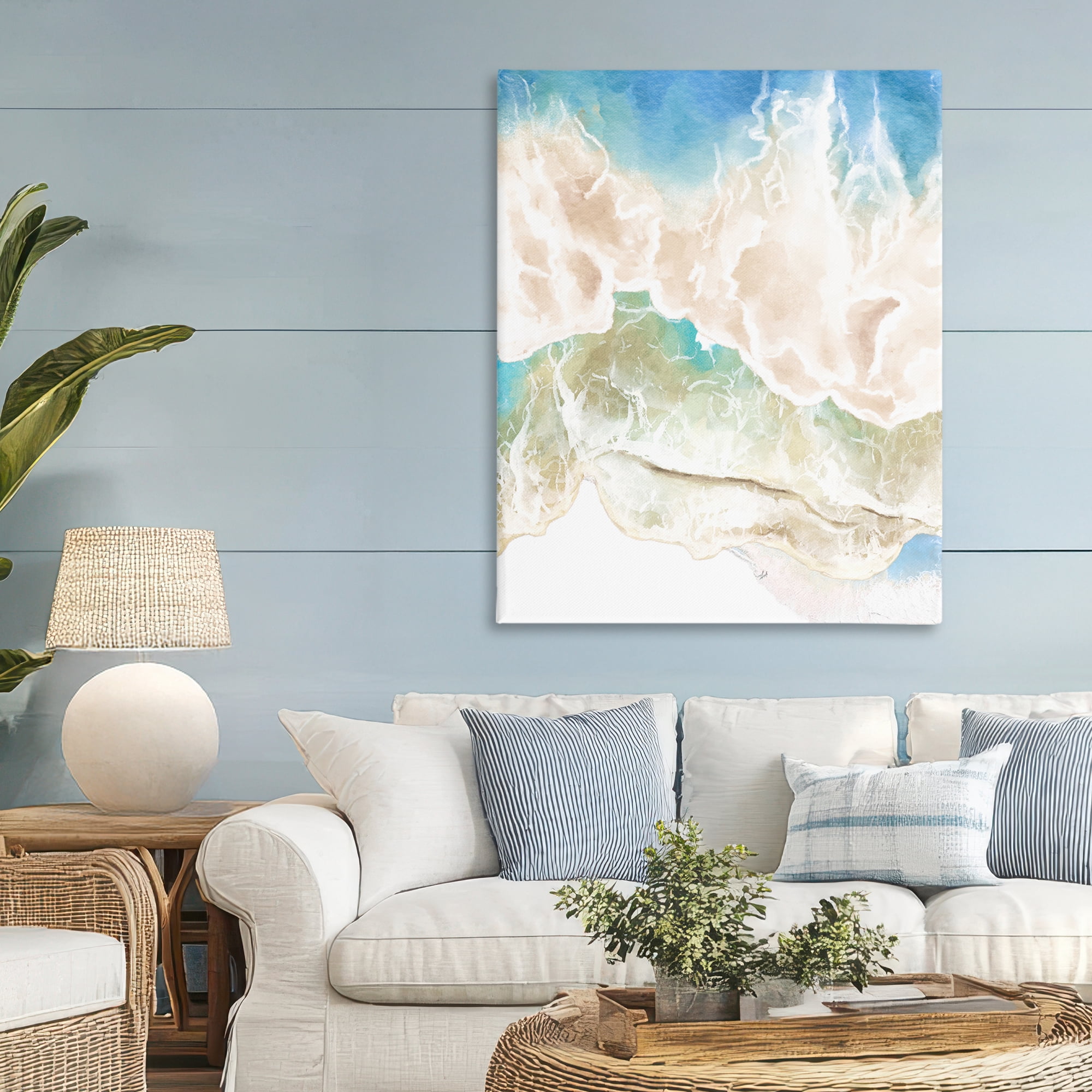 Stupell Industries Washed Away Tide Abstract Canvas Wall Art, design by Jesse Keith