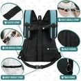 thumbnail image 4 of PetAmi Dog Front Carrier Backpack, Adjustable Dog Pet Cat Chest Carrier Backpack, Ventilated Dog Carrier for Hiking Camping Travel, Small Medium Dog Puppy Large Cat Carrying Bag, Max 10 lbs, Teal Blue, 4 of 6
