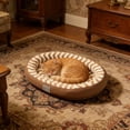 thumbnail image 2 of Yhmxh Cat Couch for Pets, Washable Cat Beds for Indoor Cats, Super Soft Plush Supportive Dog Couch Bed, Egg Crate Foam Cat Bed for Puppy and Kitten with Anti-Slip Bottom 19.69x15.75in, 2 of 7