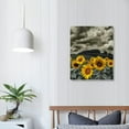 thumbnail image 4 of Nawypu Canvas Wall Art For Living Room Family Wall Decor For Kitchen Black And White Pastoral Scenery Sunflower Flowers Bedroom Wall Painting Home Decoration Bathroom Wall Pictures Artwork, 4 of 5