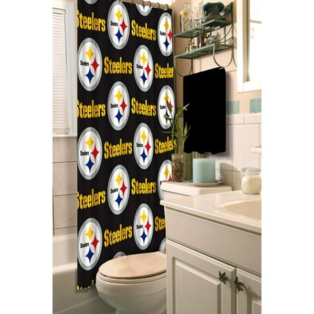 Pittsburgh Steelers Decorative Bath Collection - Shower Curtain