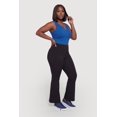 thumbnail image 3 of Women's Plus Size Compression Rib Seamless Notch Neck Tank Top, 3 of 4