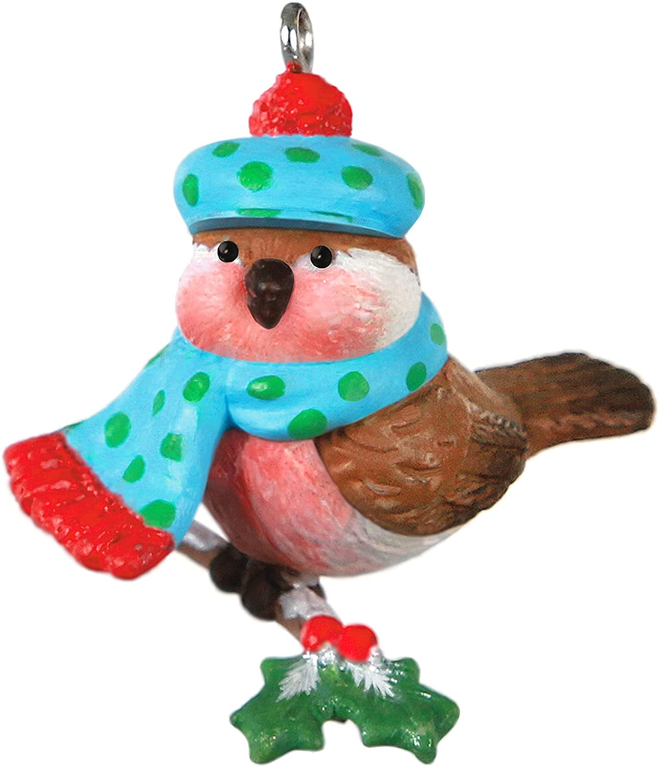 New 2019 Hallmark COZY LIL' CRITTERS #1 Series Bird Scarf Hat Miniature Ornament 