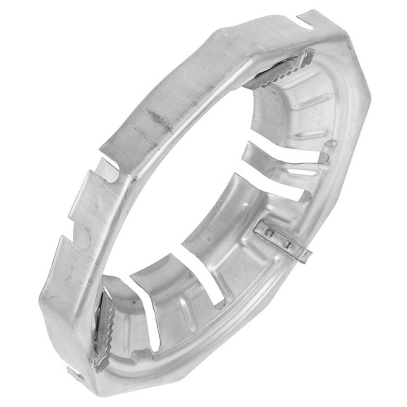 LEORX Replacement Wok Ring Wok Stand for Gas Stove Silver Galvanized Sheet 1Pcs