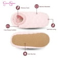 thumbnail image 3 of Jessica Simpson Girls Plush Fleece Lined Slipper Socks with Anti-Slip Sole, 3 of 8