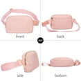thumbnail image 2 of Kwuty Fanny Pack Crossbody Bag for Women and Men, Belt Bag for Hiking Bum Bag with Adjustable Strap, Waist pack for Running Workout Sports Travel Off White, 2 of 7