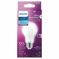 thumbnail image 3 of PHILIPS 13.5W 100W A19 Medium Base Ultra Definition Daylight Dimmable LED Light Bulb - Frosted Glass, 3 of 6