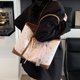 thumbnail image 2 of Bolso de mano con estampado retro de moda en contraste de color para mujer, nuevo bolso de hombro de gran capacidad para ir al trabajo y al ocio, 2025, 2 of 5