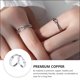 thumbnail image 3 of YSNOOWE 1Par Anillos Para En Y Y Romántico, 3 of 8