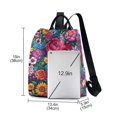thumbnail image 3 of FORMRS Women's Travel Backpack Purse Anti-Theft Hidden Pockets Casual Shoulder Bag, Charming Floral Pattern, 3 of 7