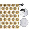 thumbnail image 4 of Blackout Kids Curtains,White Sunflower Childrens Insulated Curtains Set Of 2,Bedroom Essentials,Toddler Room Decor 42x54in(106x137cm), 4 of 4