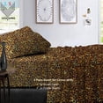 thumbnail image 2 of Full/Queen Duvet Cover Set Leopard Print - Egyptian Cotton 400-Thread Count, Zipper Closure Corner Ties, 1 Duvet Cover and 2 Matching Pillow Shams, 2 of 7