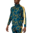 thumbnail image 2 of Ma Croix Mens Premium Stretch Gold Chain Track Jacket, 2 of 7