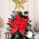 thumbnail image 4 of 1Pcs Christmas Tree Decoration Simulation Flower - Cloth Material Simulation Flower - Wedding/Party/Hall Scene Decoration - Holiday Gift, 4 of 6