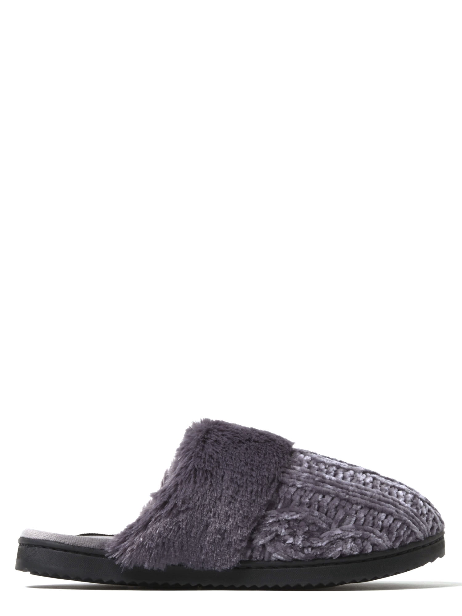 Dearfoams Cozy Comfort Women's Cable Knit Chenille Scuff Slippers