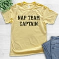 thumbnail image 2 of Kids Nap Team Captain T-shirt, Youth Kids Boy Girl T-Shirt, Lazy T-shirt, Napping Shirt, Nap Shirt, Yellow, Small, 2 of 4