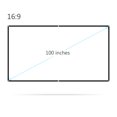 thumbnail image 4 of Écran de Projecteur 100 Pouces Écran Large 16:9 Écran de Projection Portable -Pliable pour Projecteur Intérieur Extérieur Films pour Maison Bureau, 4 of 6